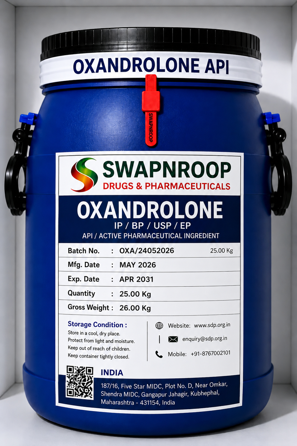 Oxandrolone API Manufacturer India